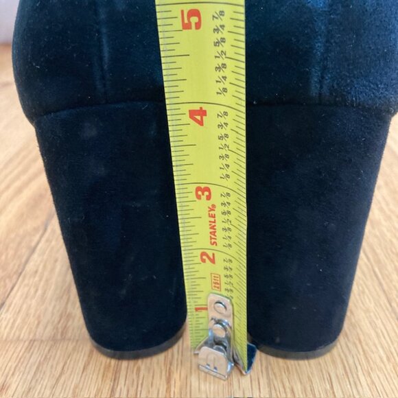 Steve Madden Carrson Block Heel Black Suede sandal 5.5 - Picture 6 of 11